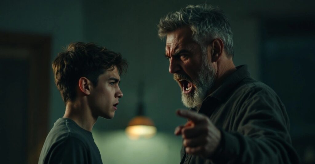 Pai brigando com o filho Curando Feridas Emocionais
